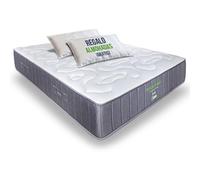Matnature Naturfresh 190x180 - Colchón Viscoelástico con Muelles Ensacados | Altura 22 cm | Máximo Confort | Transpirable, Antiácaros, Ergonómico, Firmeza Media-Alta | 2 Almohadas de Regalo