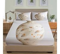 Matrimonial Fácil de Limpiar 3D Sábana Bajera Olla De Barro Animales Banco De Peces PequeñOs Transpirable Sabanas Elástico en el Borde Bolsillo Profundo 30cm Gris para Grueso Colchón 160x200 cm