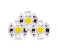 Matriz de lámpara de Chip LED COB Y32 AC 220V 12W 10W 7W 5W 3W para reflector, sin necesidad de conducir, cuentas de bombilla de proyector,blanco 220V 3 piezas,7W