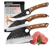 Matsato Juego 3 Cuchillos de Cocina Profesionales Mango Madera