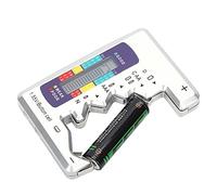 Matybobe Probador de Batería Probador de Capacidad Batería Comprobador Detector Digital Herramienta Medición Ranura para Tarjeta Fija Varios Niveles