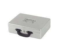 MAUL Caja de caudales plateada con bandeja Euro y llaves