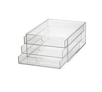 Maul - Cajonera (acrílico, DIN A4, 3 cajones), transparente