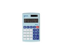 MAUL Calculadora de bolsillo M8 compacta solar Pantalla 8 dígitos Azul claro