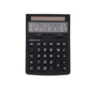 MAUL Calculadora de mesa ECO 850 negra solar LCD 12 dígitos