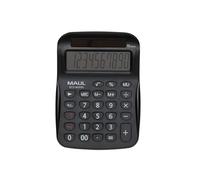 MAUL Calculadora Eco MJ 555 – solar básica 10 dígitos, 80% plástico reciclado, Negro