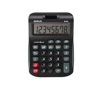 MAUL Calculadora de mesa MJ 550 Negra – LCD grande, solar y con batería