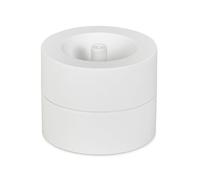 MAUL Portaclips MAULpro Eco Ø7,3x6 cm – más del 85% plástico reciclado – Blanco – Incluye 15 clips