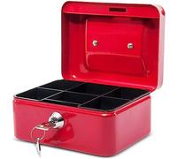 MAUL Caja para dinero roja 152 x 125 x 81 mm