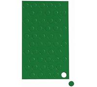 MAUL Iconos magnéticos circular, 50 unidades, pequeños imanes para planificadores, calendarios y pizarras blancas, imán de 10 mm para oficina, cocina y taller, versátil y flexible, color verde