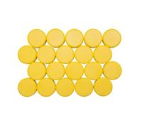 MAUL Imán redondo MAULpro amarillo visible pack 20