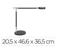 Maul Lámpara de escritorio LED 5W con panel táctil y doble brazo, negra