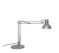MAUL lampara escritorio MAULstudy | Lampara LED con soporte ajustable con brazo articulado para escritorio | Elegante lampara de mesa metálica LED | Exclusiva fuente de luz LED | Plata