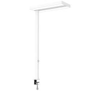 Maul Lámpara de pinza LED Sensor MAULjaval, Lámpara de trabajo regulable con base de sujeción para oficina, Lámpara cómoda y de bajo consumo con pinza de mesa con temperatura
