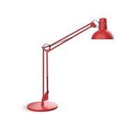 MAUL Lámpara de escritorio MAULstudy – LED metálica, brazo articulado y soporte ajustable – Rojo