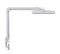 MAUL Lámpara LED para puesto de trabajo MAULintro atenuable 360° pie con pinza blanco 52 cm