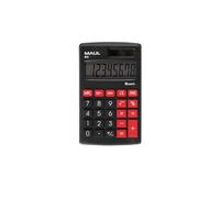 MAUL Calculadora básica M8 Pantalla 8 dígitos Solar con pila - Negro 11,5 x 7 x 1 cm