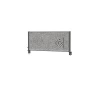 MAUL Mampara acústica MAULconnecto Uplight Gris Antracita luz LED Regulable | más concentración en oficinas abiertas, privacidad al instante, sujeción firme de pinza, ambiente luminoso ajustable