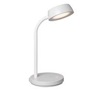 MAUL MAULabby Lámpara de escritorio LED | Pequeña lámpara de escritorio con soporte, moderna lámpara de mesa para escritorio, oficina, lámpara LED flexible con luz LED blanca cálida de 3000 K, color