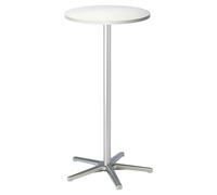 Mesa alta, Ø 600 mm MAUL, 1100 mm de altura, armazón plateado
