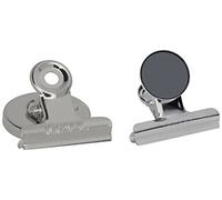 MAUL Pinza documentos MAULstandard metal plateado 2 unidades