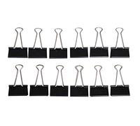 MAUL Pinzas abatibles mauly® 12 Clips Negros 40 mm Oficina