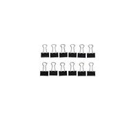 MAUL Pinzas abatibles mauly® negras 15 mm paquete 12 metálicas
