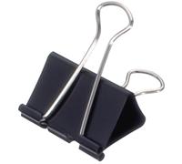 MAUL Pinzas originales mauly (6 unidades) de 40 mm, fijación con 19 mm para sujetar hasta 190 hojas de papel, versátil en la oficina, como utensilios de cocina y en el hogar, color negro