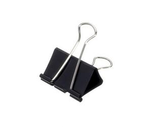 Maul Pinzas Sujetapapeles negras de 50 mm | 12 unidades