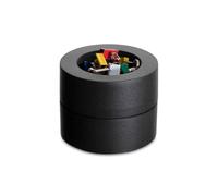 MAUL Portaclips magnético mauly® negro con pinzas multicolor | imán central práctico, pinzas siempre a mano, escritorio más ordenado, diseño compacto, plástico resistente