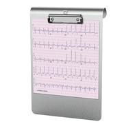 MAUL Portapapeles A4 MAULmedic metal plateado de acero inoxidable