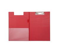 MAUL Portapapeles A4 MAULpoly rojo vertical con pinza metálica