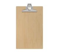 MAUL Portapapeles A4 MAULtilia madera marrón pinza plateada