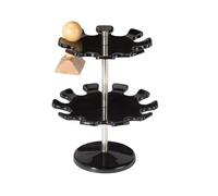 Maul redondo versión Premium soporte de sello sellos de metal rack para -, color negro 18 Stamps