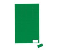 MAUL Símbolos magnéticos Rectángulos verdes rotulables pack 56 | formato compacto 1 x 2 cm, ferrita resistente, escritura clara, ideal para pizarras y planificación visual