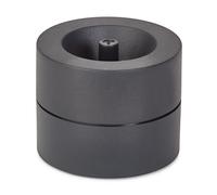MAUL portaclips MAULpro Eco Ø7.3x6cm | Organizador escritorio fabricado con más del 85% de plástico reciclado | Accesorio de escritorio con imán para clips oficina | Incluye 15 clips | Negro