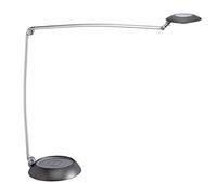 MAULspace, Lámpara de mesa LED de aluminio, regulable, 46 cm de altura, 2080 lux, color plateado