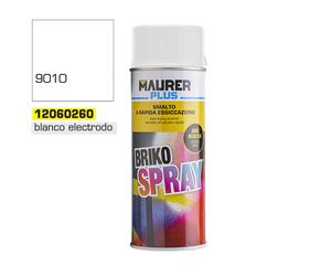 Maurer 086971 esmalte acrilato briko, spray, blanco elettro, 400 ml, p