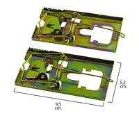Maurer 14041020 trampa ratones metálica galvanizada 9.5 x 5.2 cm. (bo