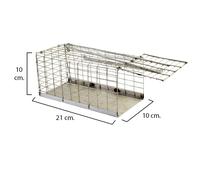 Maurer 14041035 trampa ratas jaula metal completa 21x10x10 cm