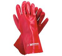Maurer Guantes PVC Rojo 35 cm (par)