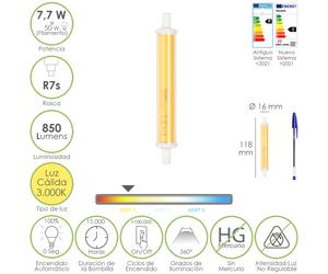 Maurer 19073240 lámpara led 3000 k 7,7 w
