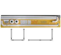 Maurer Barra para cortina de ducha 4042202 - Universal, aluminio, blanco 80 x 80 x 80/80 x 170 cm