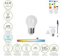 Maurer bombilla led esferica rosca e27 4.5 watt. equivale a 55 watt. 4
