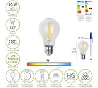 Maurer bombilla led filamento standar rosca e27. 10 watt. equivale a 8