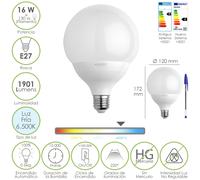 Maurer bombilla led globo rosca e27. 16 watt. equivale a 130 watt. 190