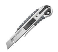 Maurer Cutter Profesional de Aluminio Hoja de 18 Mm. Incluye 5 Cuchillas. Cortar Carton, Cuero, Tela, Cuerdas, Films, Cintas de Embalar, Plastico