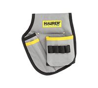 MAURER - Funda Bolsa Porta Herramientas para Cinturon con 3 Bolsillos y 4 Elasticos. Portaherramientas Electricista Multibolsillos