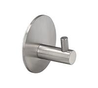 Maurer Gancho colgador baño individual toallas y albornoz, color inox autoadhesivo sin tornillos