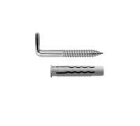 Maurer kit sanitario alcayata con taco Ø 10 x 50 mm. fijación calent